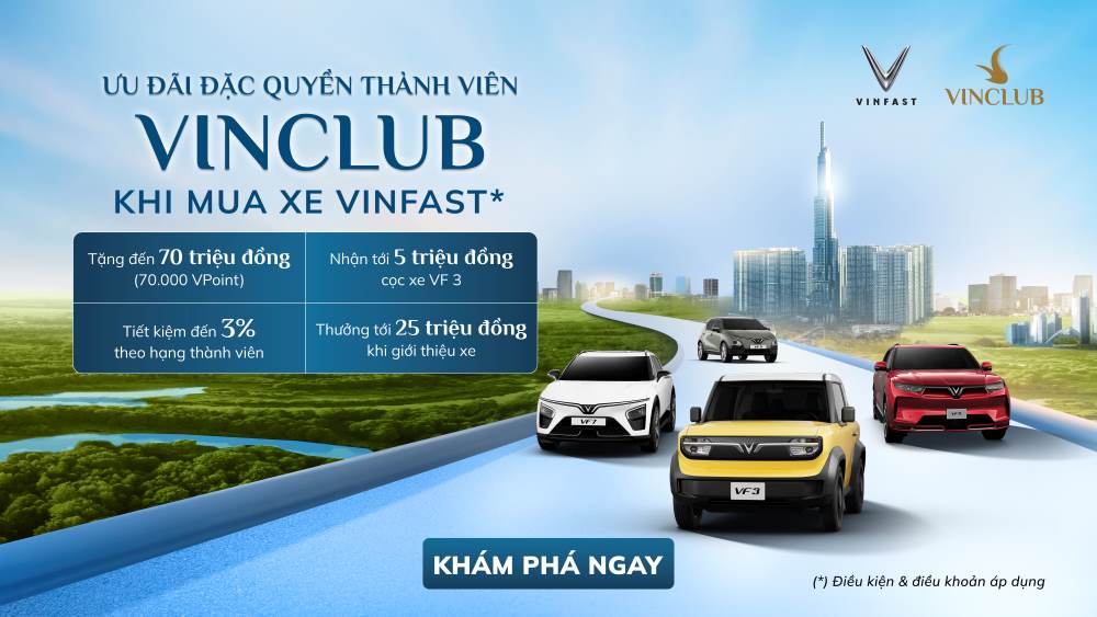 Đăng ký nhận ưu đãi mua xe từ VinFast và VinClub